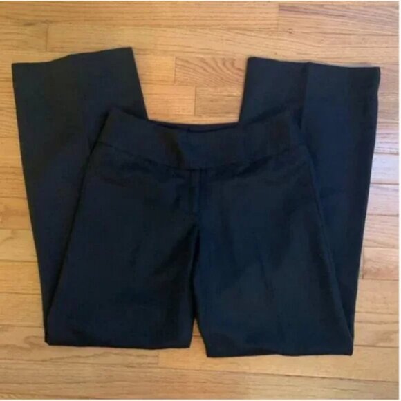 Milly Women's Wool Wide Leg Black Pants Size 2 - Picture 1 of 7